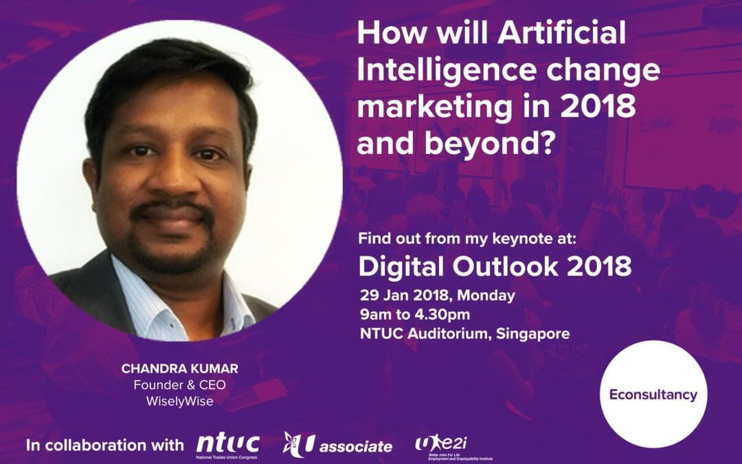 Our CEO Chandrakumar is speaking on Artificial Intelligence in Marketing